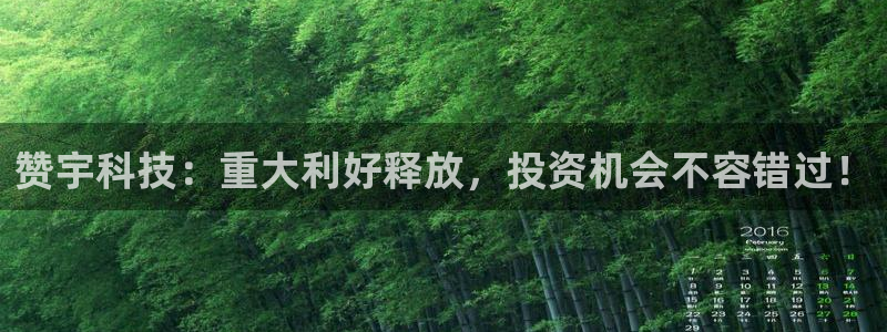 赞宇科技：重大利好释放，投资机会不容错过！